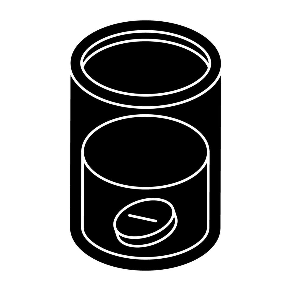 An icon design of dissolve medicine vector