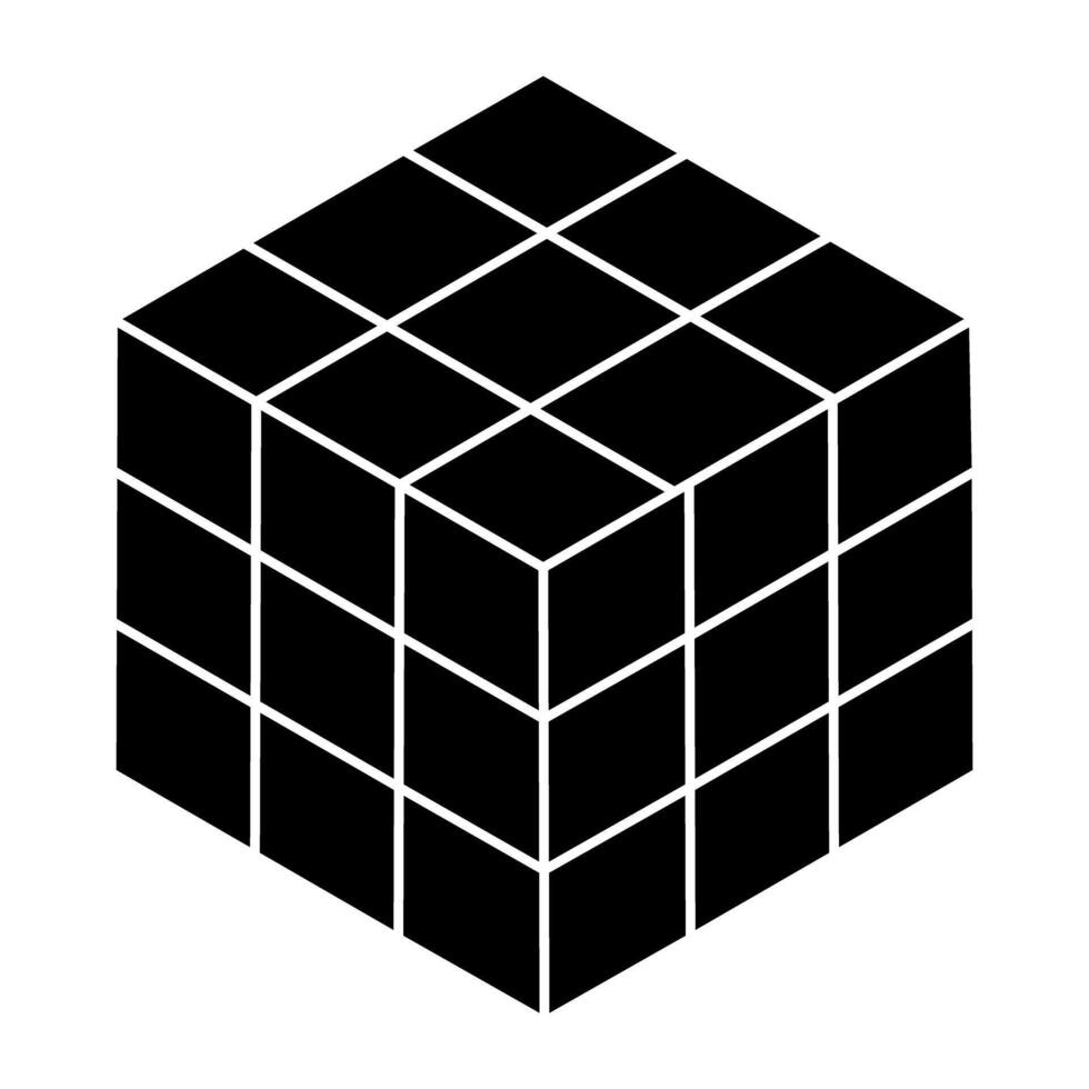 Modern design icon of rubik vector