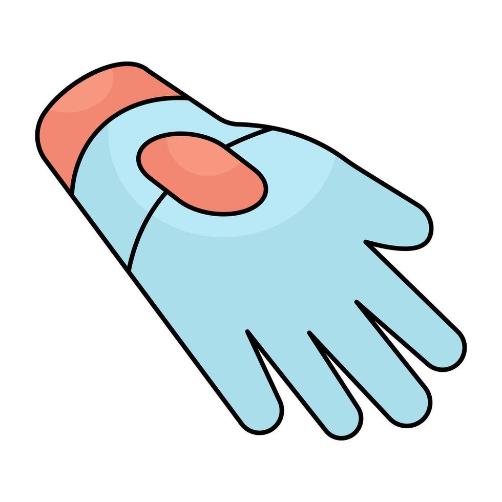 Winter hand covering accessory icon, gloves vectors
