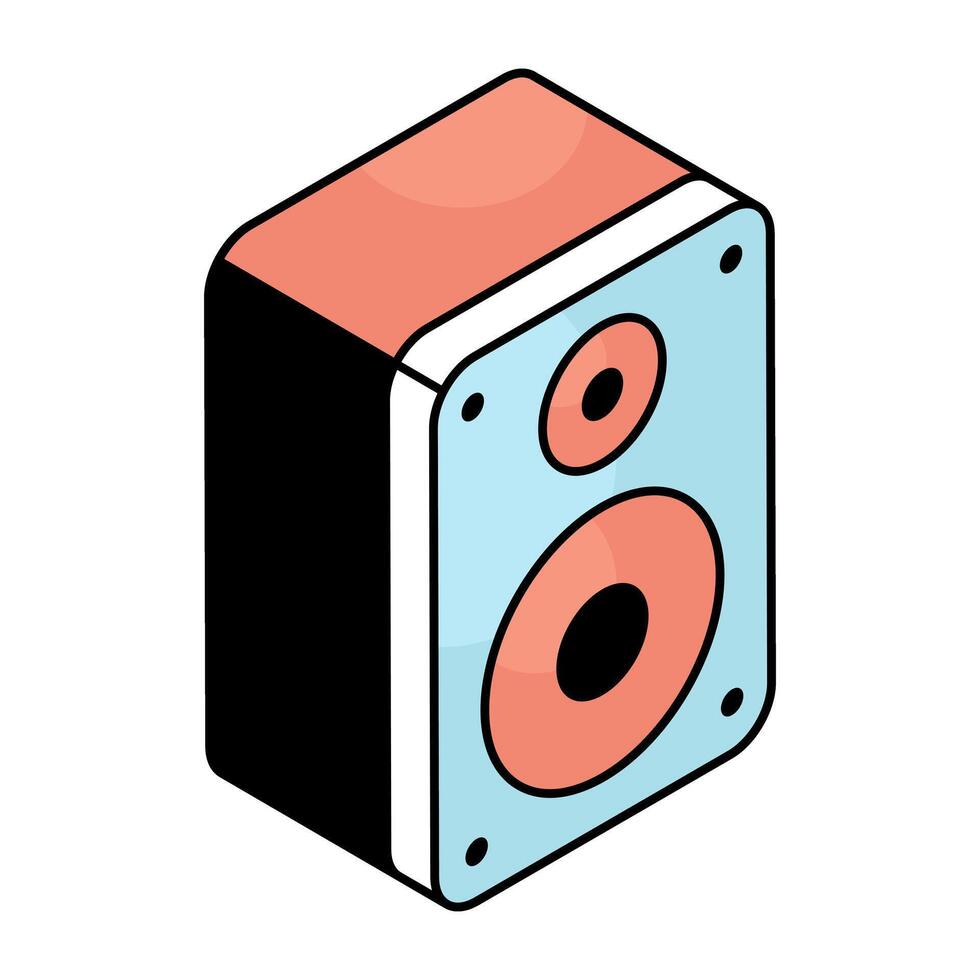 Modern design icon of sound speaker vector