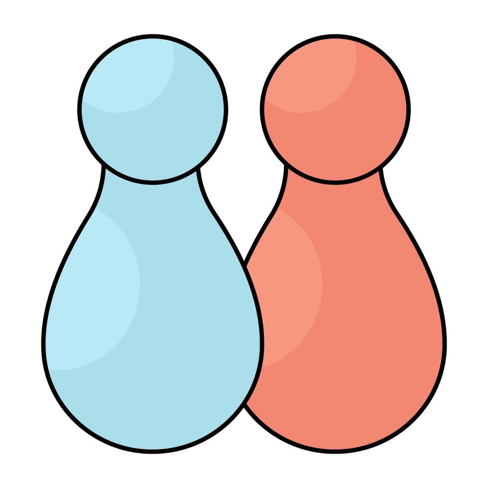 A perfect design icon of chess pieces vector