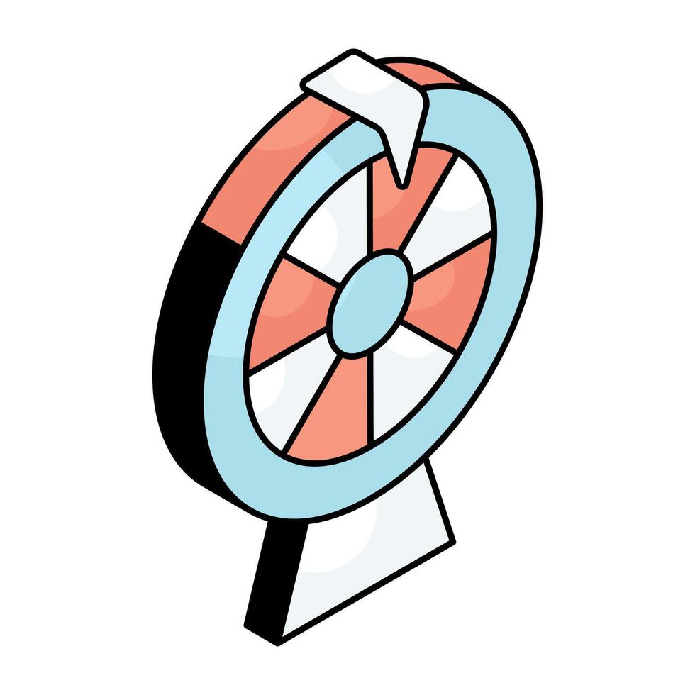 Premium download icon of fortune wheel vector