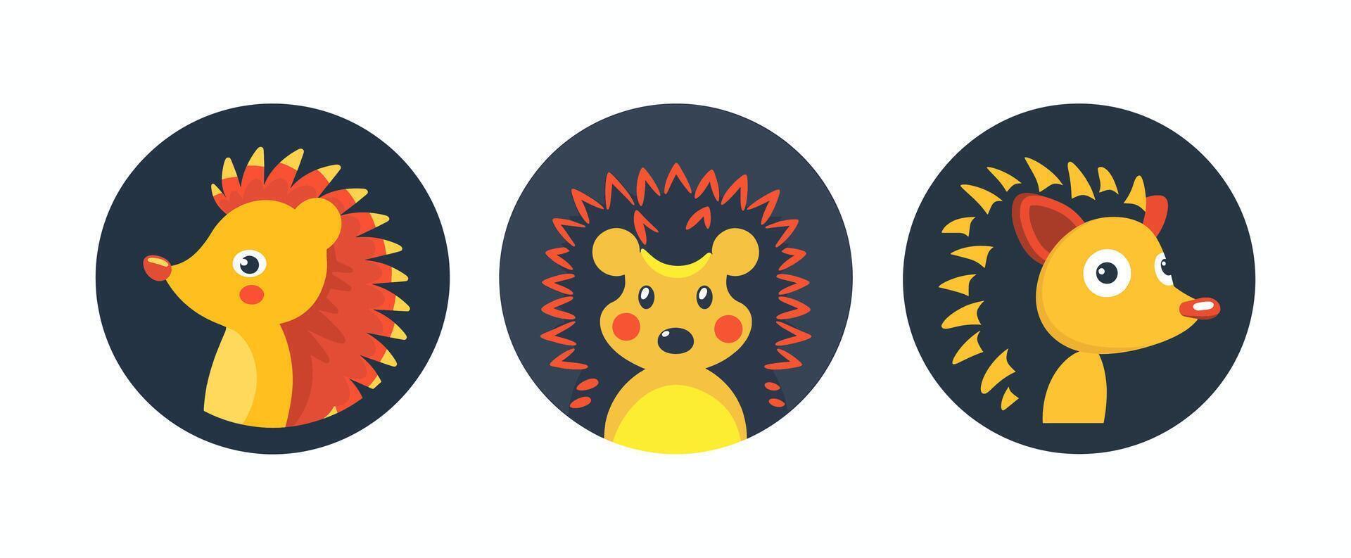 logo of a hedgehog vector