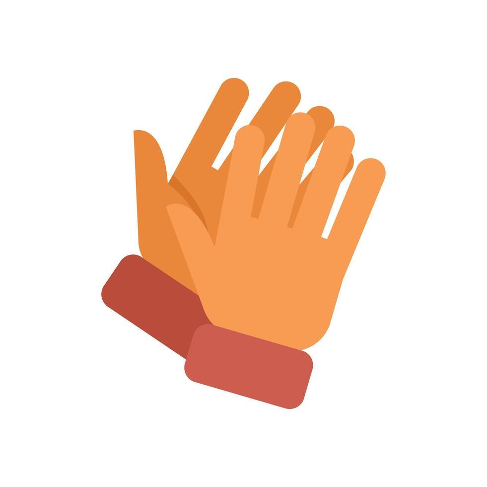 Two hands clapping showing applause for great performance vector