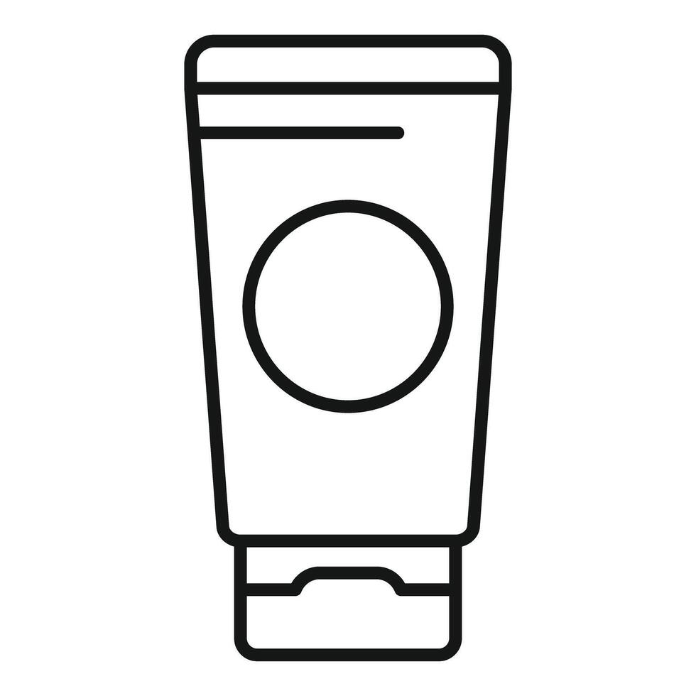 Cosmetic tube with blank label for branding and mockup vector