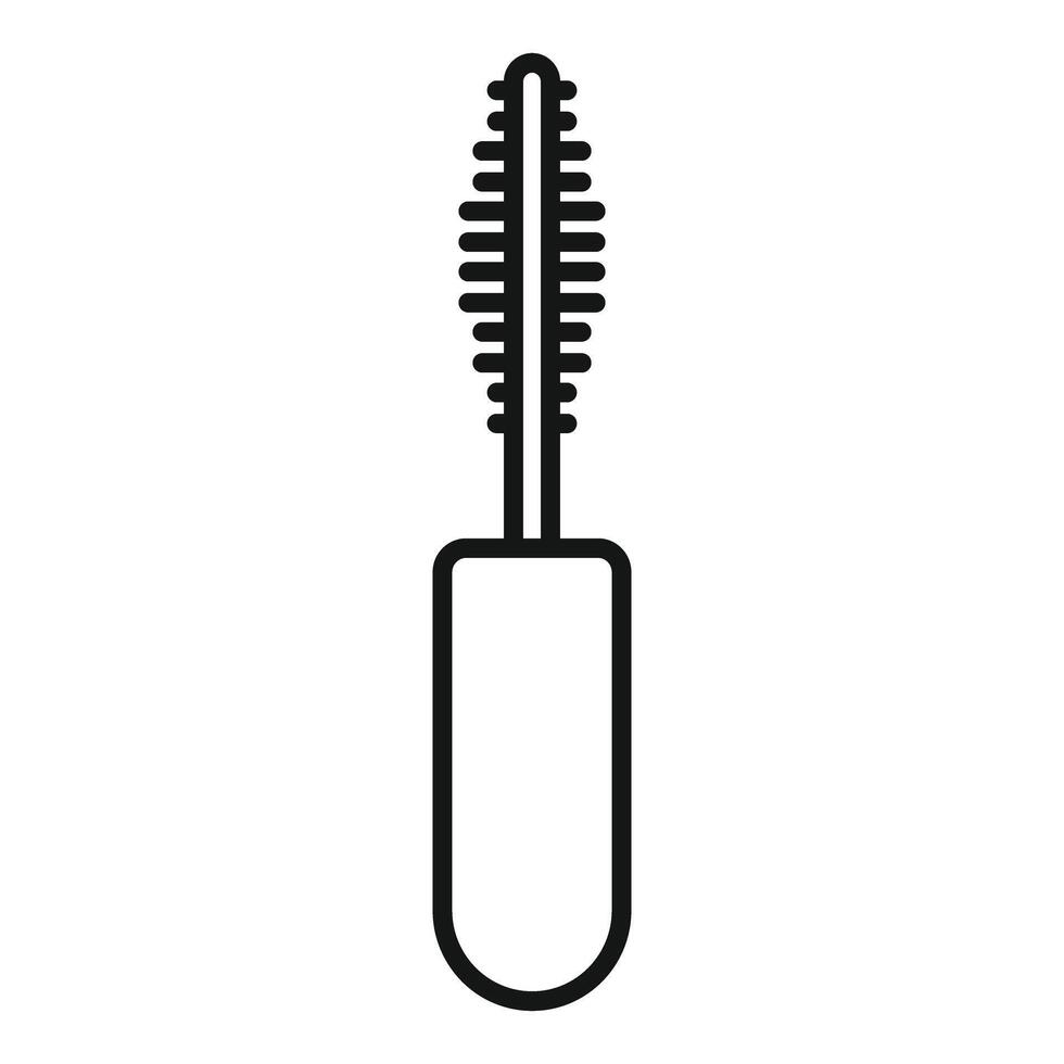 Mascara brush drawing for beauty routine icon design vector