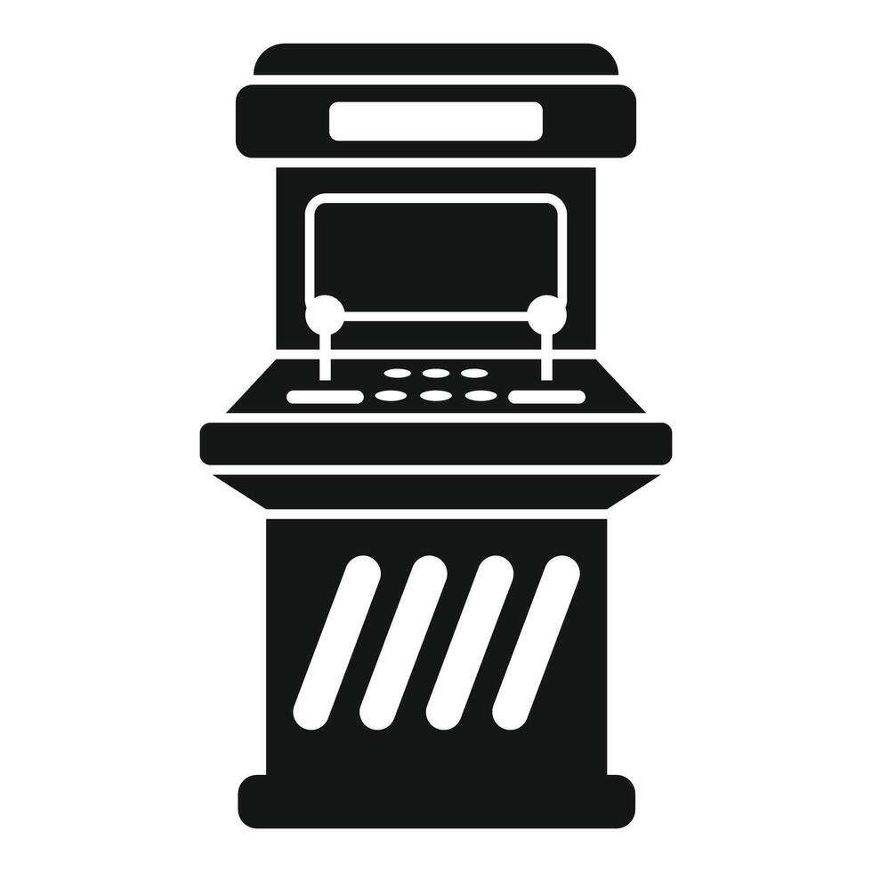 Retro arcade game console offering entertainment and fun vector