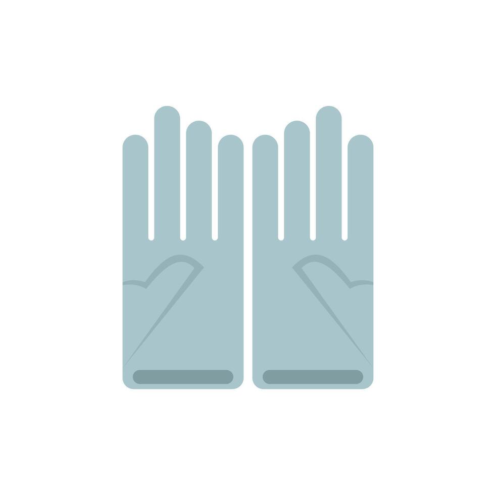 Pair of winter gloves keeping hands warm during cold weather vector