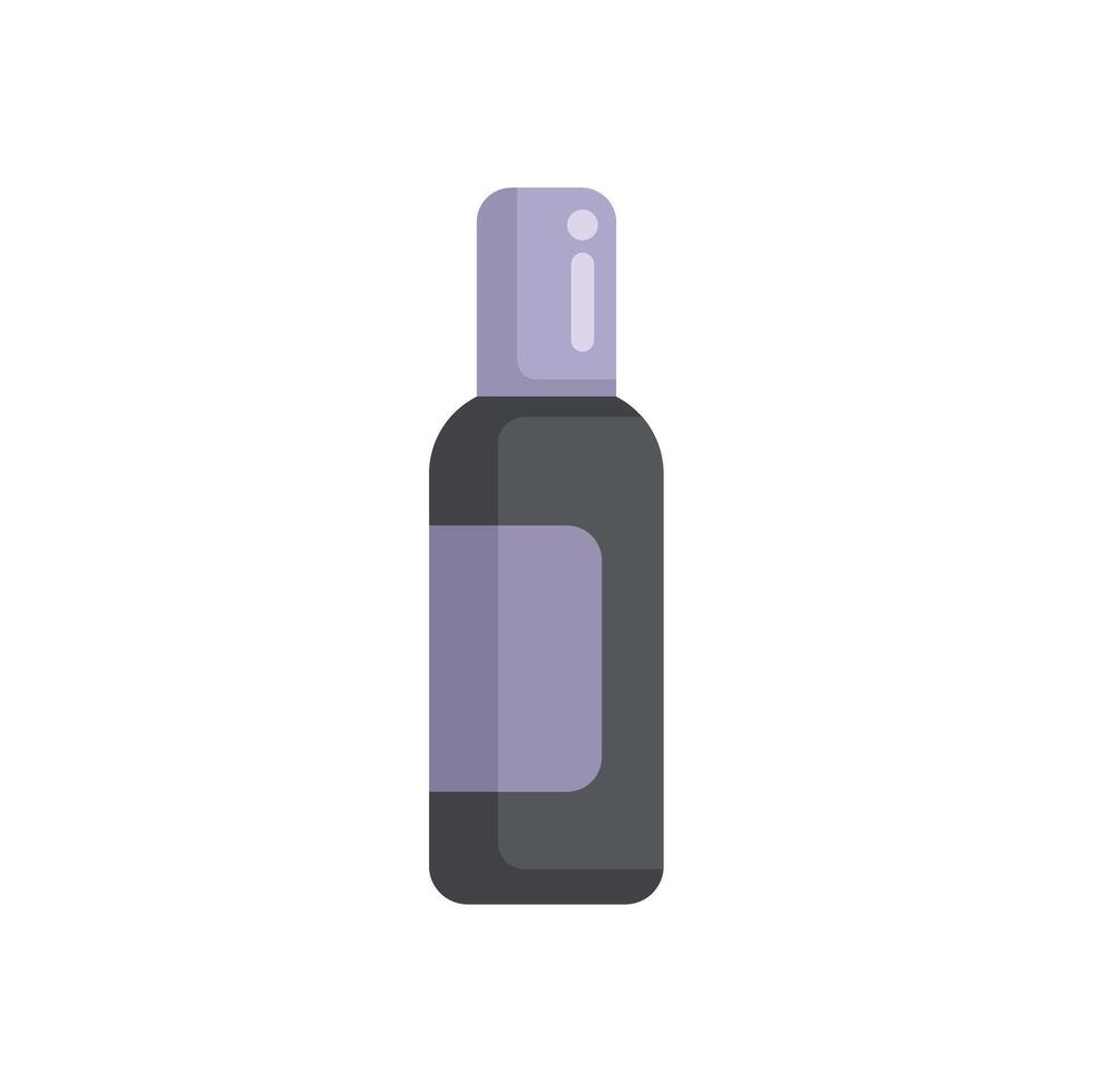 Cosmetic bottle packaging showing blank label vector
