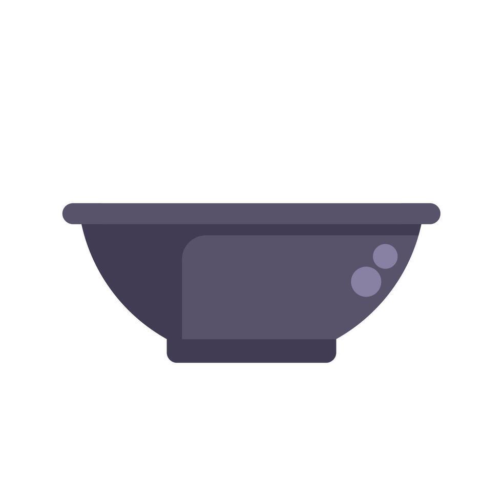 Empty bowl waiting to be filled with food illustration vector