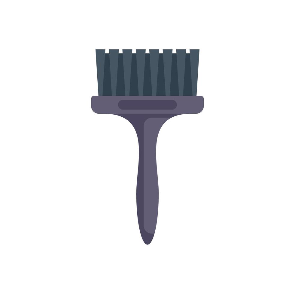 Cleaning brush with plastic handle for removing dust vector