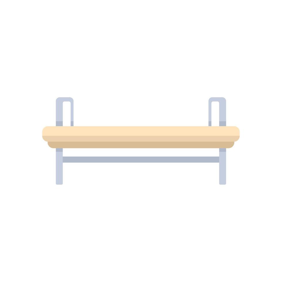 Empty towel dryer rack standing on white background vector
