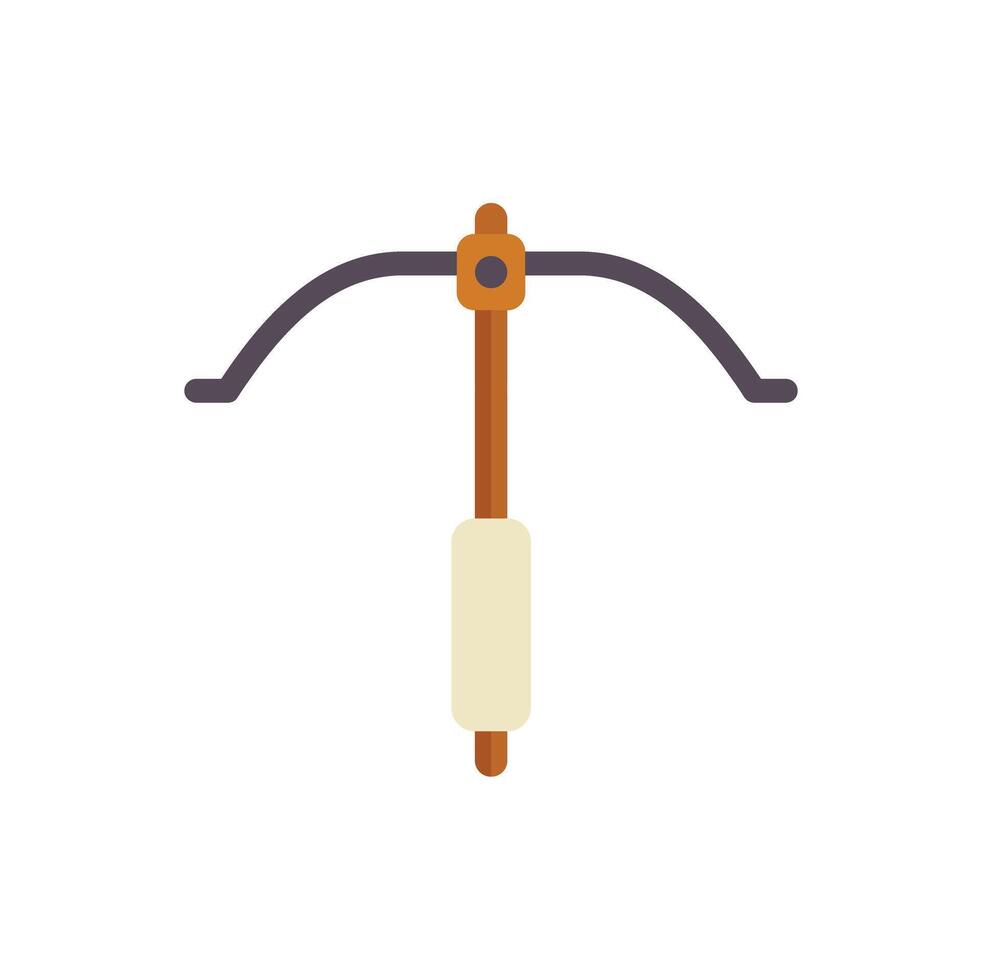 Medieval crossbow weapon shooting arrow icon vector