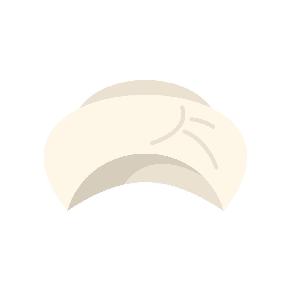 Khinkali traditional caucasian food cooking ingredient dough vector