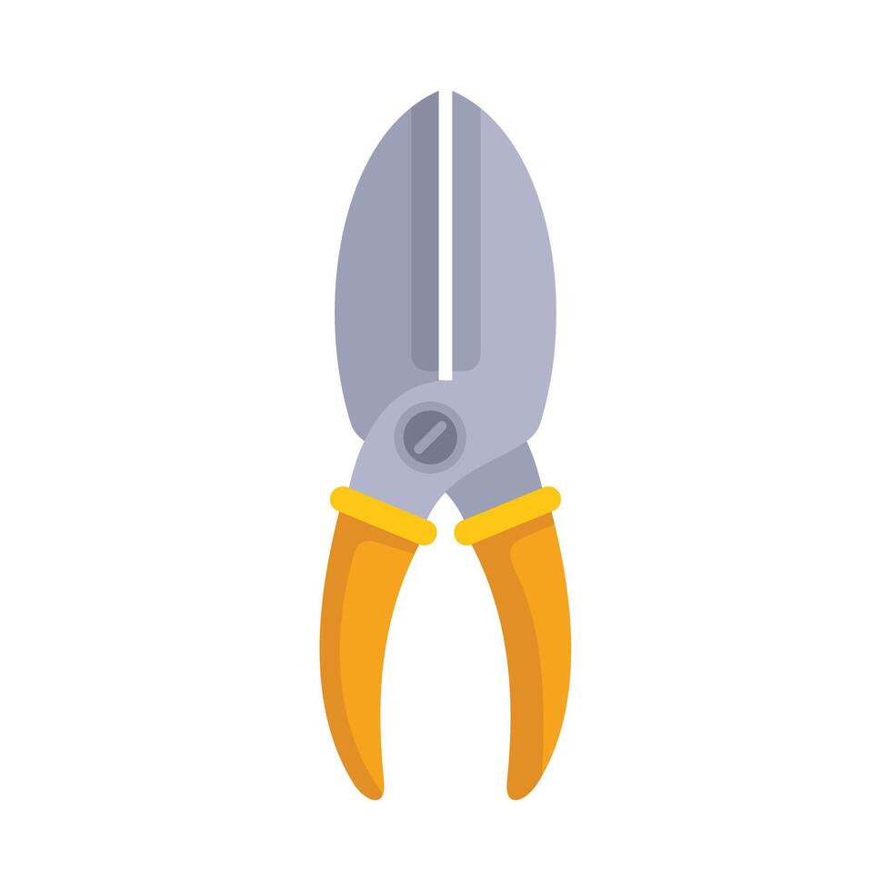 Sharp gardening shears for pruning plants and flowers vector