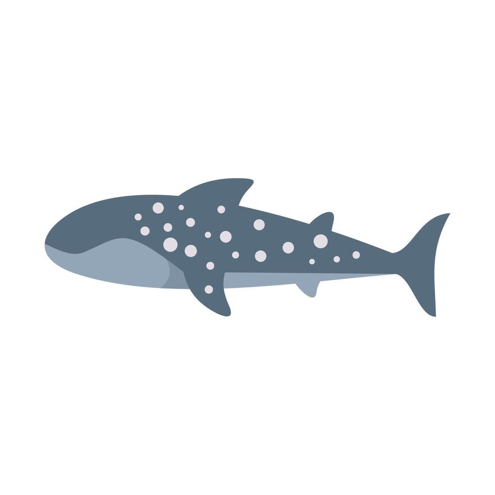 Whale shark swimming underwater with open mouth vector