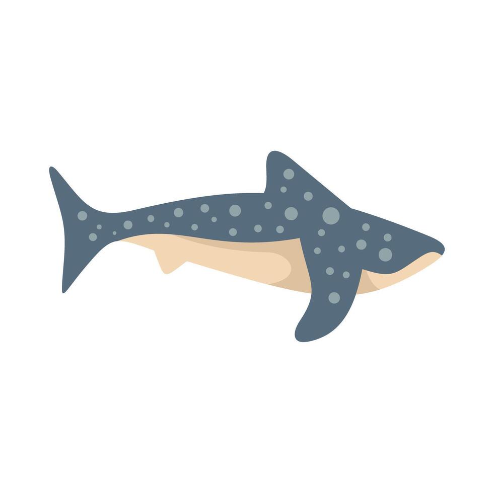 Whale shark swimming underwater in the ocean vector