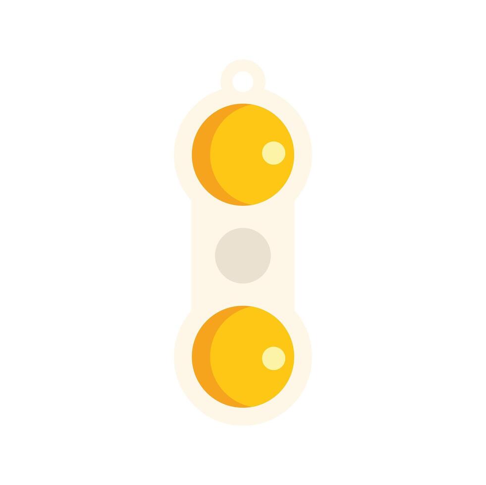 Soybeans hanging on white background vector
