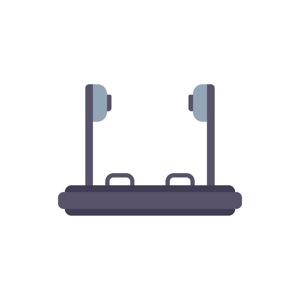 Gym exercise machine icon depicting healthy lifestyle vector