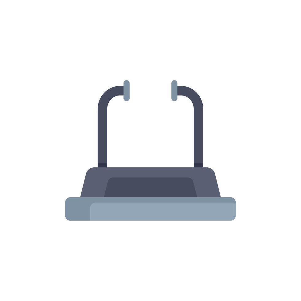 Treadmill icon representing running workout for weight loss vector