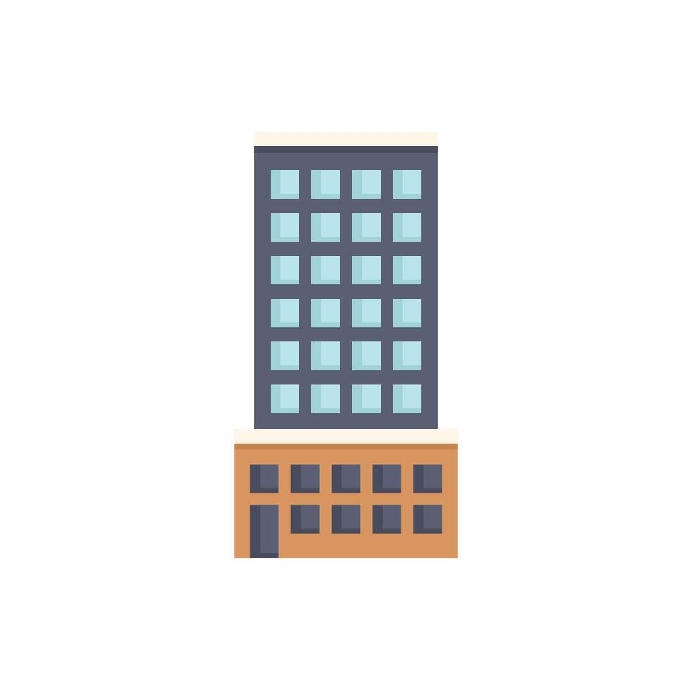 Modern office building showing urban business center vector