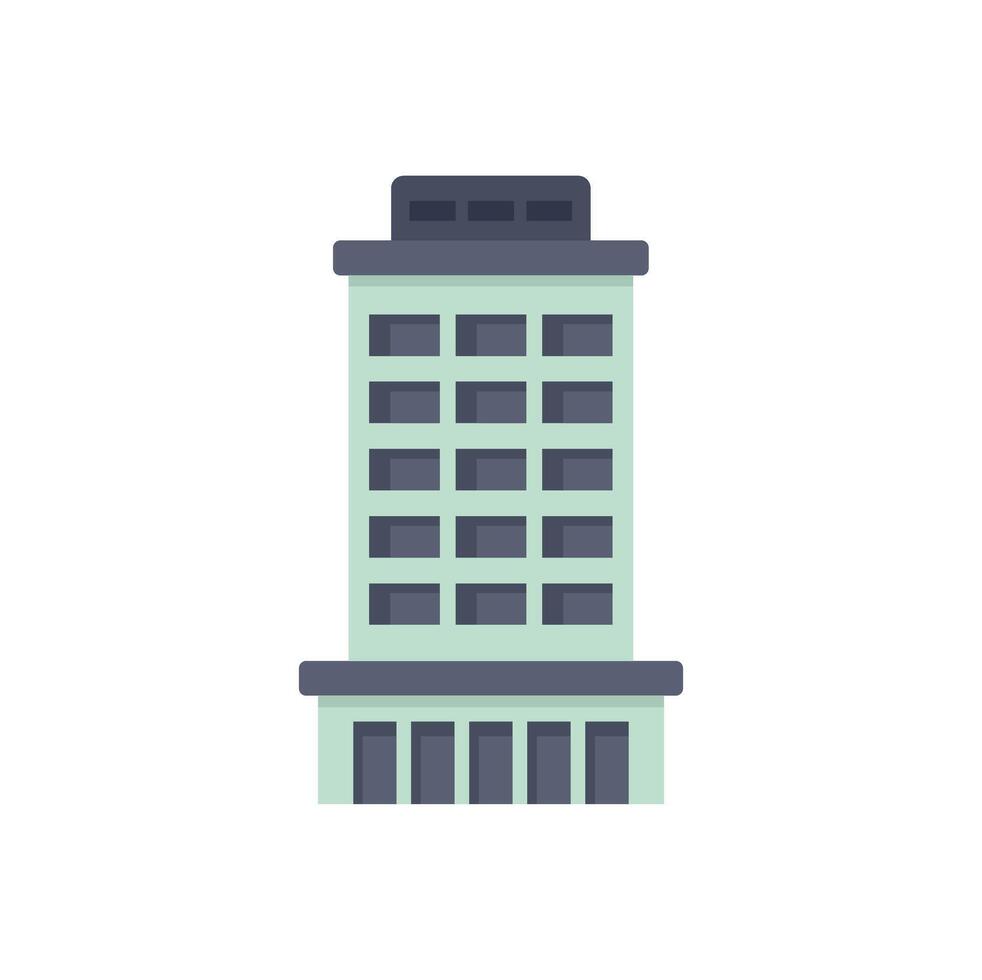 Modern city building showing urban business center architecture vector