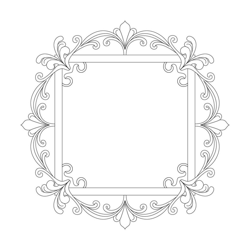 Ornate frames. Frame with an ornament vector