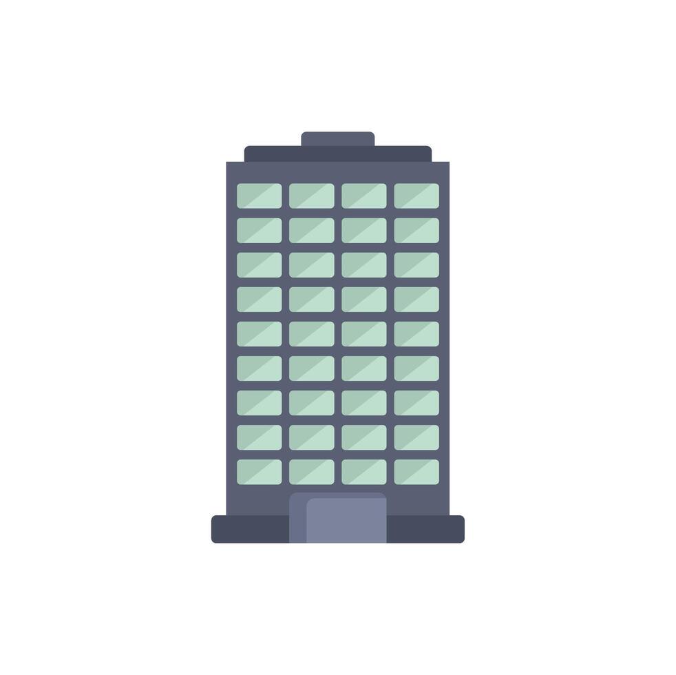 Modern office building showing urban architecture vector