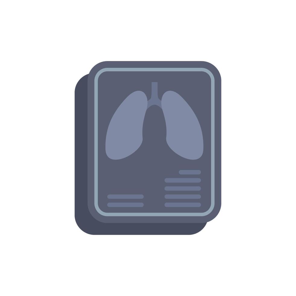 Lung radiography showing healthy lungs diagnostic imaging vector