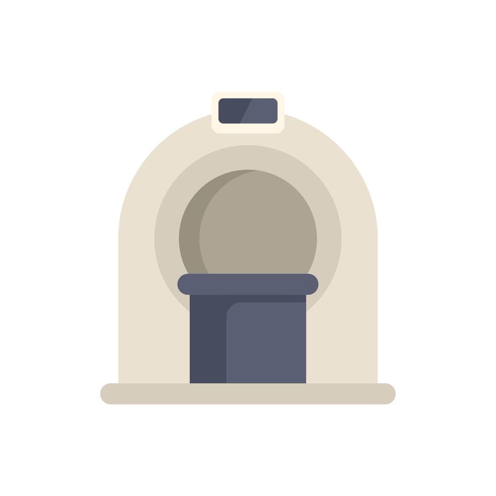 Magnetic resonance imaging scanner machine front view vector