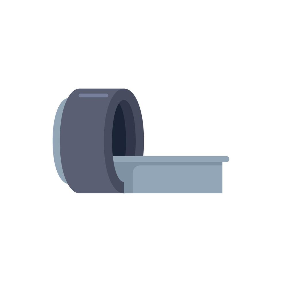 Magnetic resonance imaging scanner creating cross section image for medical diagnosis vector