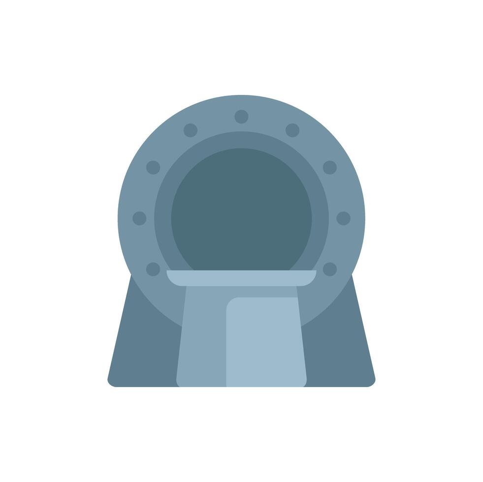 Magnetic resonance imaging scanner generating detailed images of internal organs vector