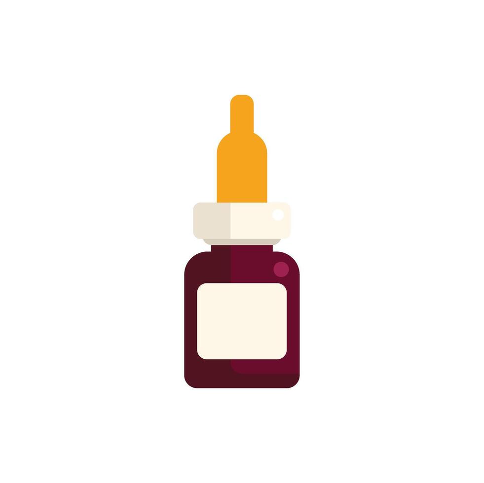 Nasal spray treatment for blocked nose using effective medical solution vector
