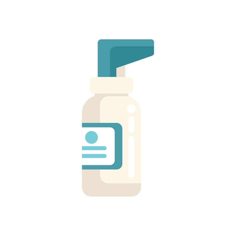 Nasal spray medical treatment relieving symptoms of cold and flu vector