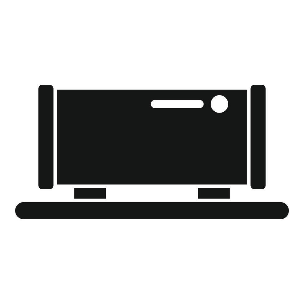 Big gas pipeline lying on supports icon vector