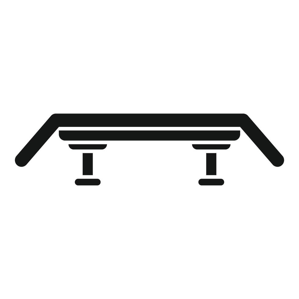 Adjustable platform stepper showing fitness levels vector