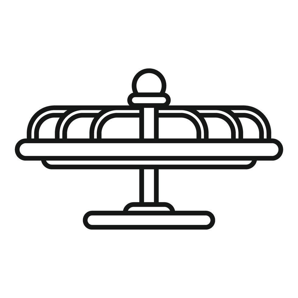 This icon of a seesaw evokes the joys of childhood, outdoor play, and playground fun vector