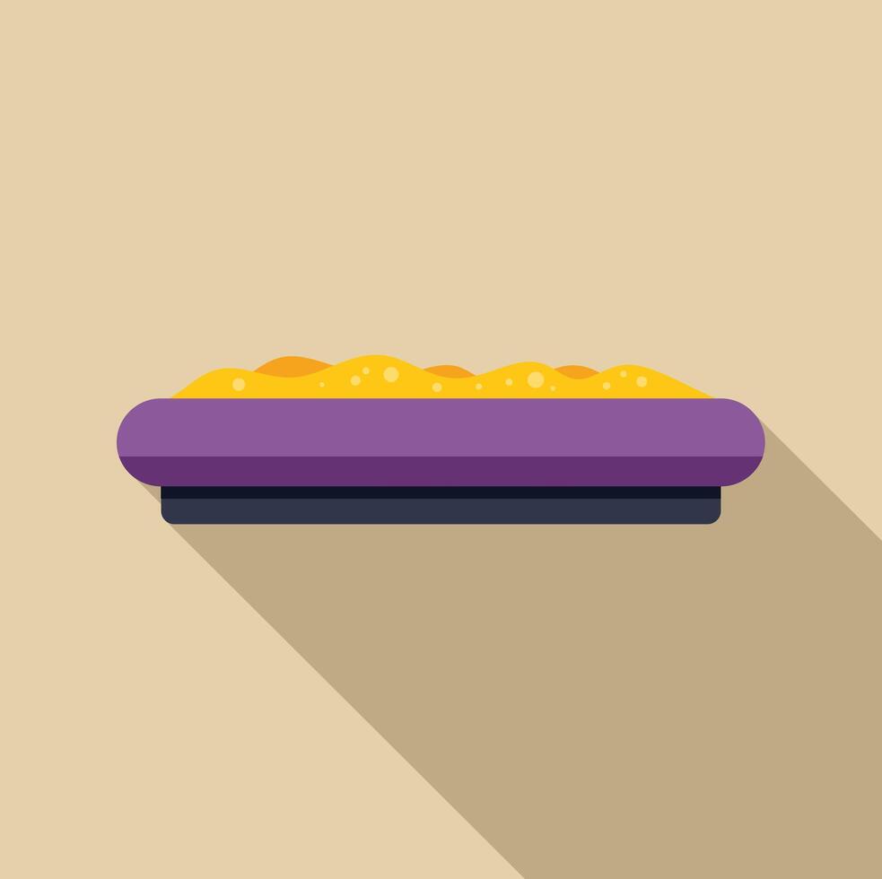 Empty sandbox is waiting for children to play in the playground vector