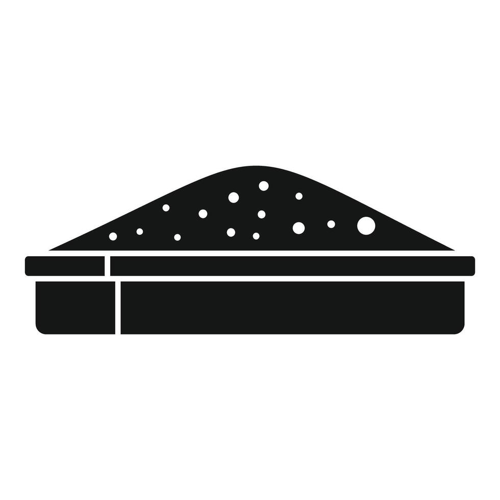 Sandbox with sand for children playing in kindergarten vector