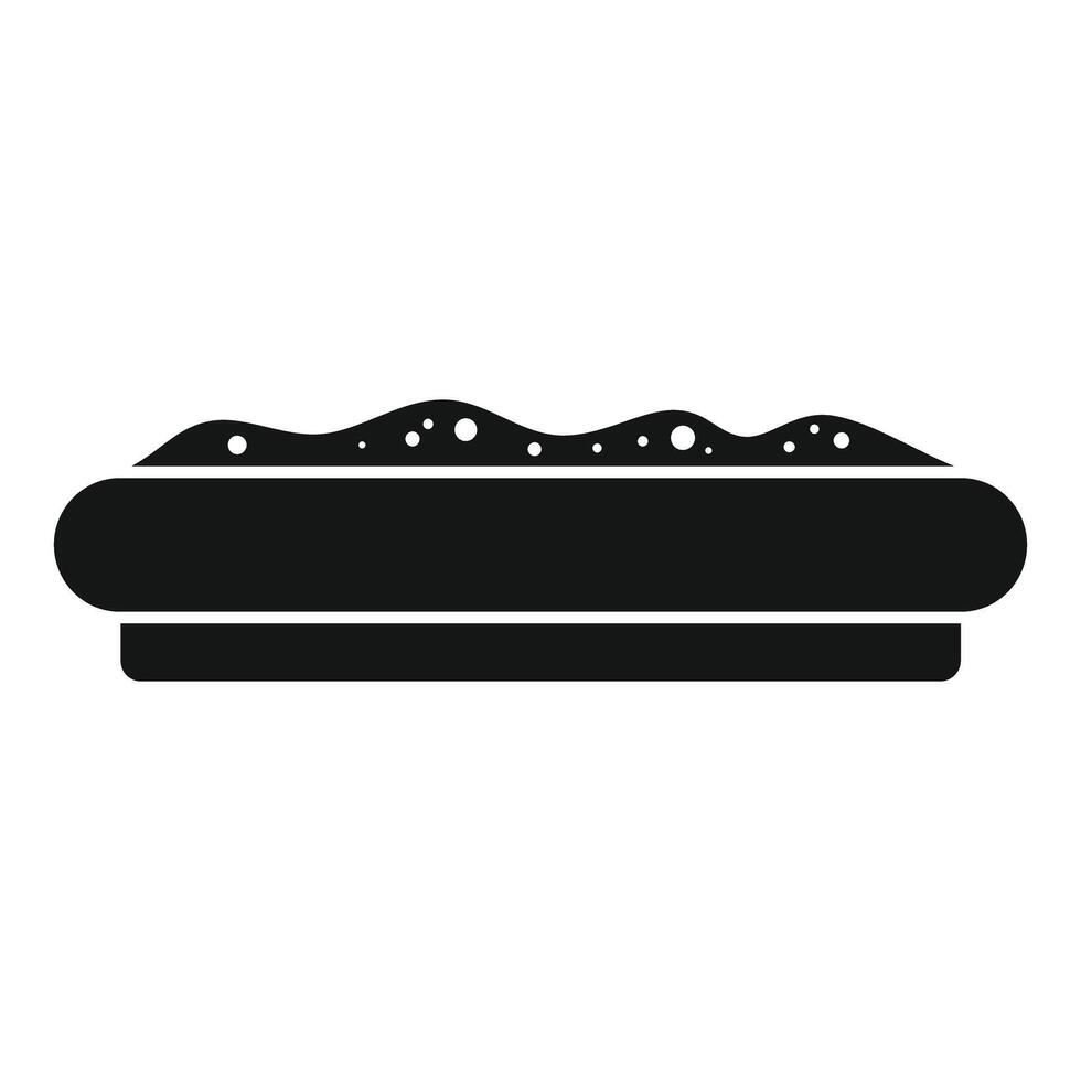 Sandbox with sand for playground relaxing and playing icon simple style vector