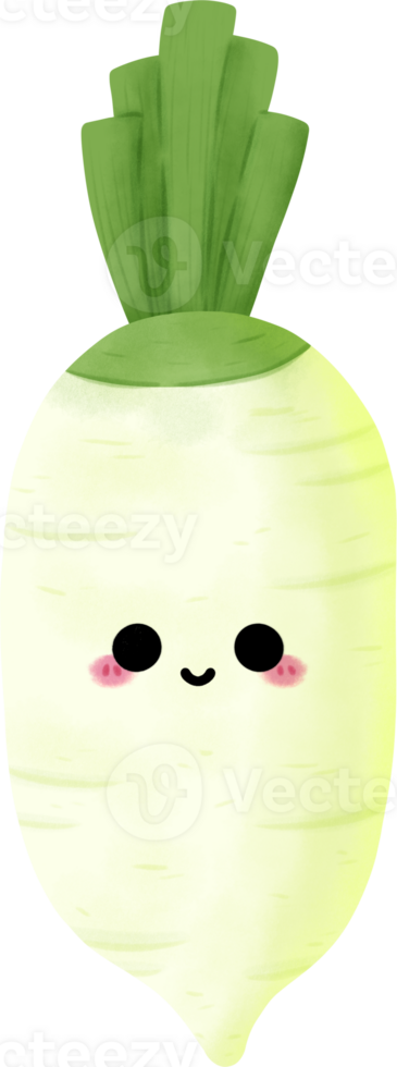 Turnip Character Illustration png