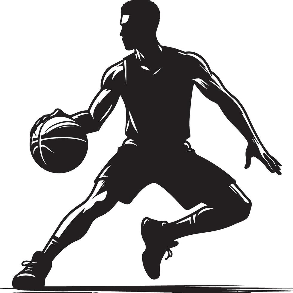 Basketball Player Silhouette vector