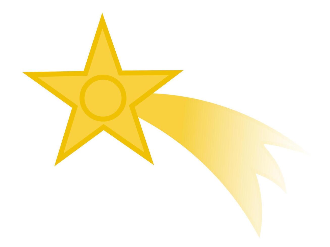 Shooting star symbol of Christmas vector