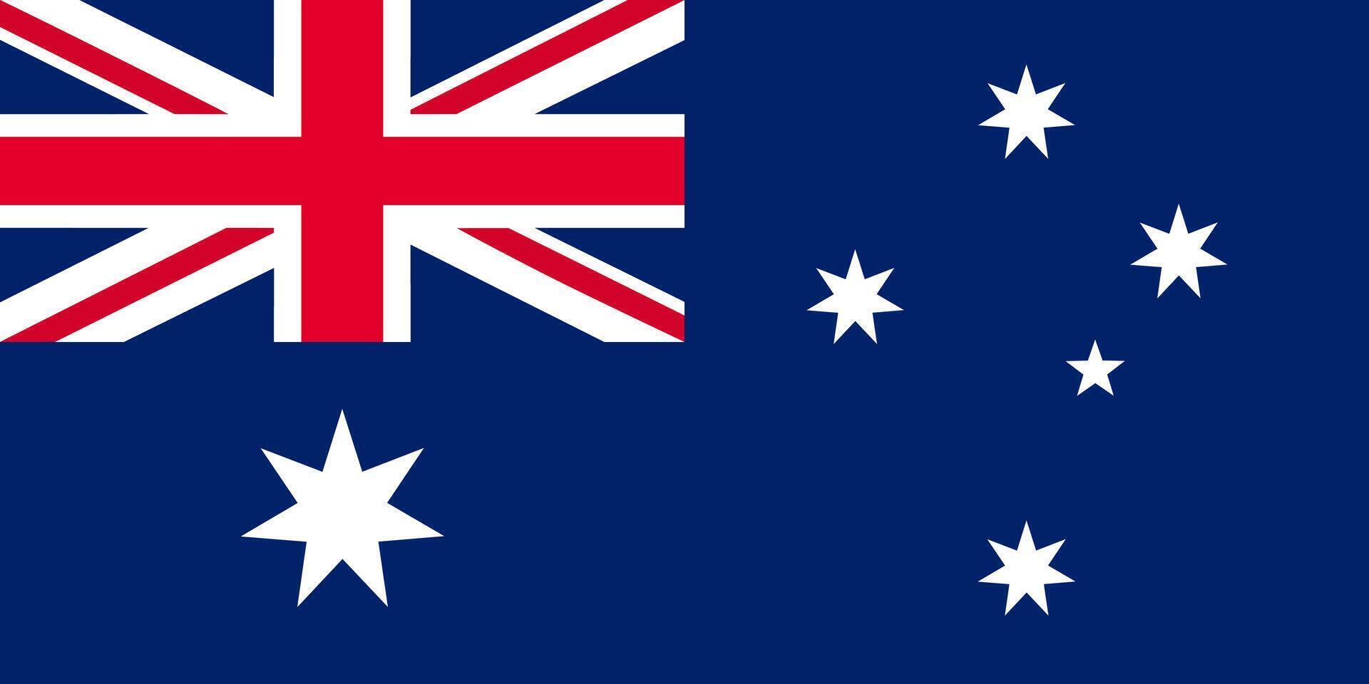 The national flag of Australia vector