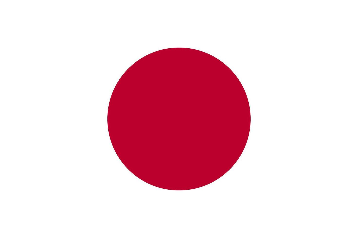 The national flag of Japan, known in Japan as Hinomaru vector