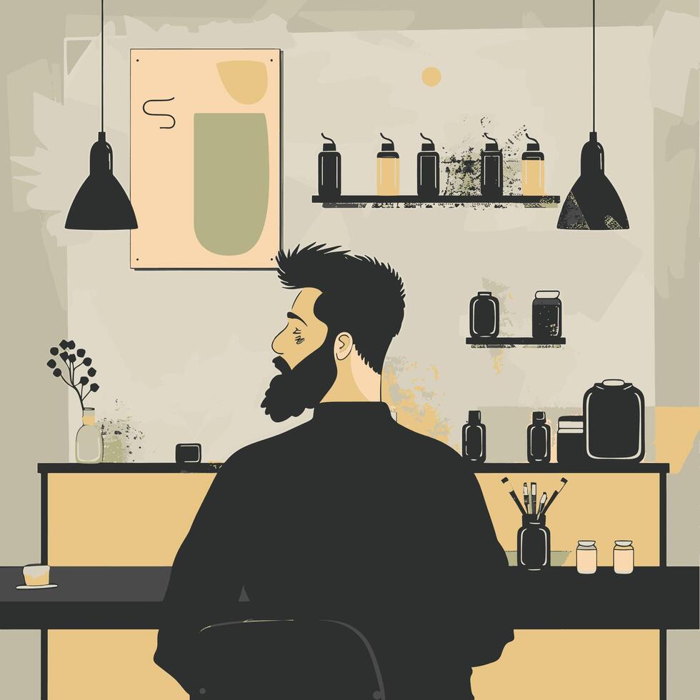 Profile Background for an Artist vector