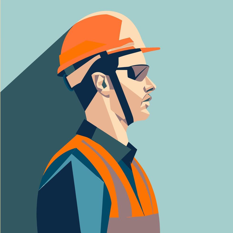 Profile Background for an Engineer vector