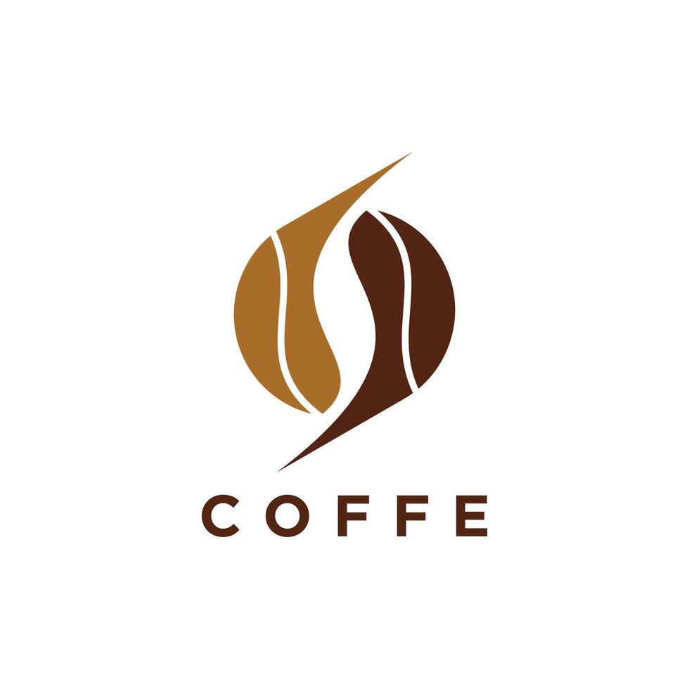 Coffe icon logo design with creative concept Premium vector
