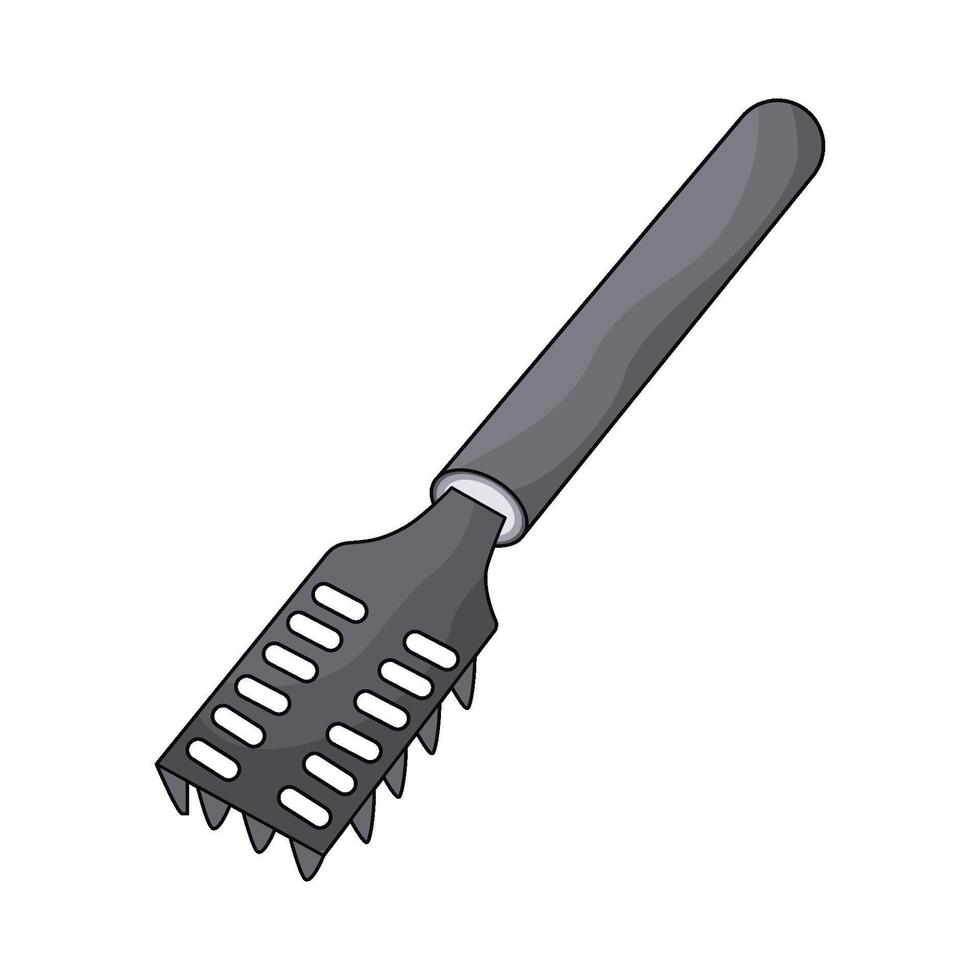 illustration of fish scaler vector