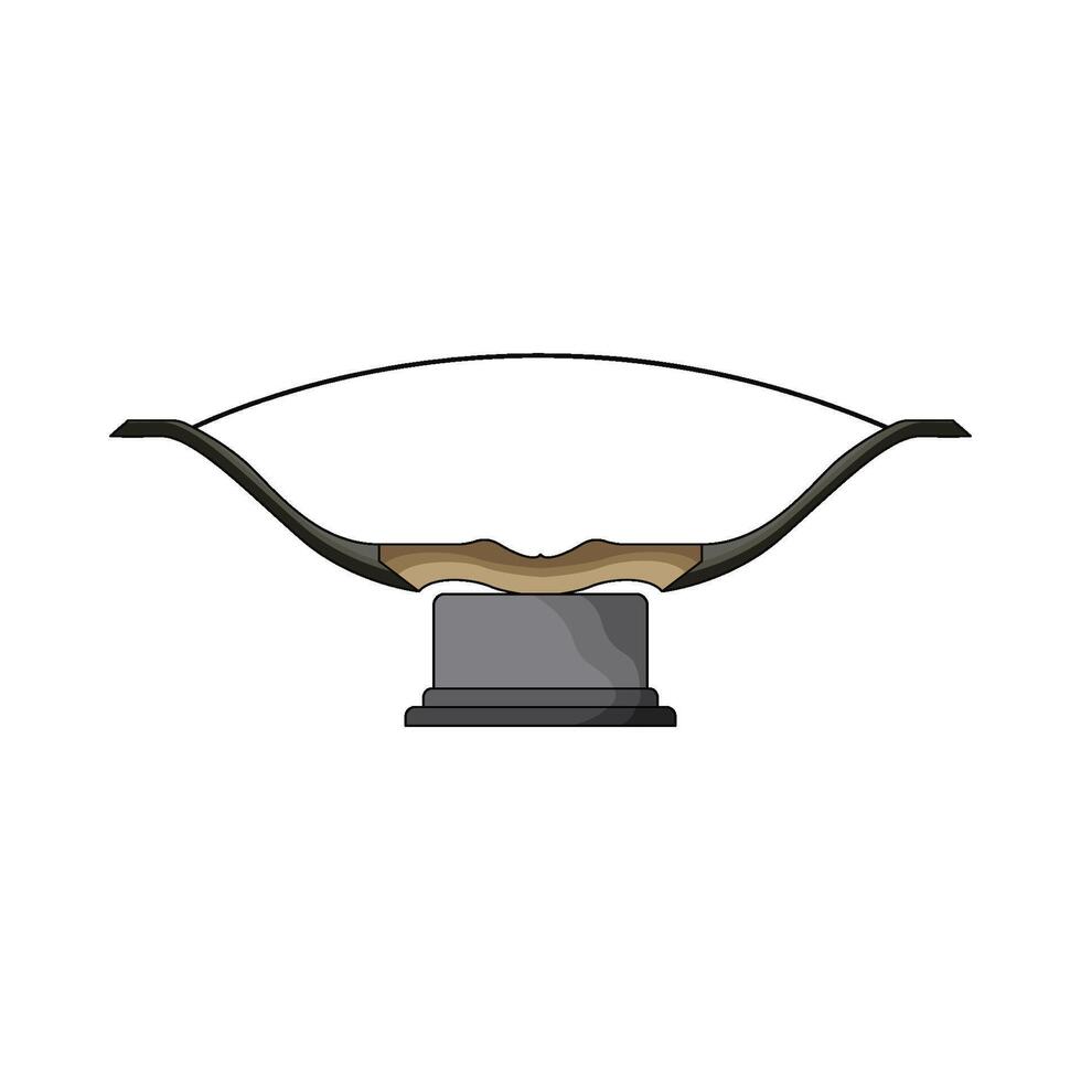 illustration of archery bow vector